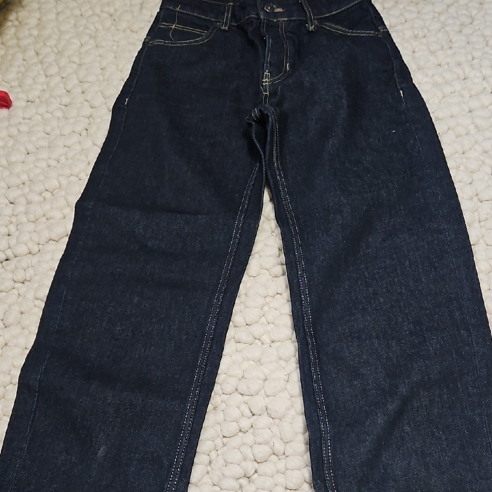 We The Free Dark Blue Boyfriend Jeans